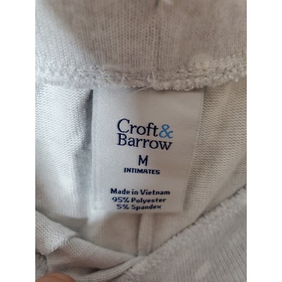 Croft & Barrow Light Gray/White Polka Dots Pajama Lounge Shorts, NWT, Medium - Picture 5 of 5